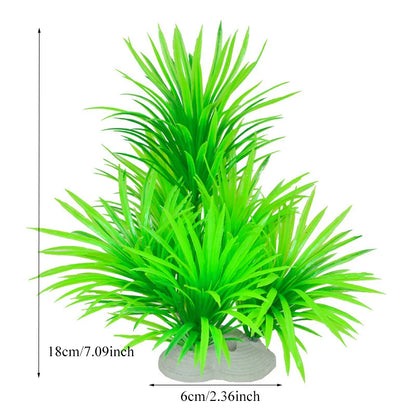 Artificial Aquarium Plants – Plastic Aquatic Underwater Plants for Fish Tank Decoration, Aquascaping & Aquarium Accessories