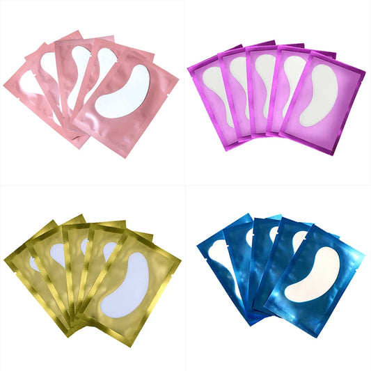 50 PARCHES DE HIDROGEL PARA EXTENSIONES DE PESTAÑAS – Almohadillas para Debajo de los Ojos para Injerto de Pestañas, Aislamiento de Pestañas, Mascarilla Hidratante para Ojos y Tratamiento de Belleza