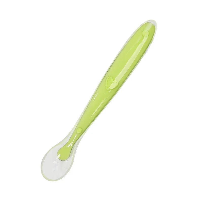 Soft Silicone Baby Feeding Spoon – Gentle Training Spoon for Infants, Toddlers & Baby-Led Weaning