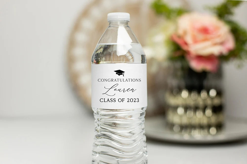 Personalized Wedding Water Bottle Labels – Custom Thank You Stickers for Bridal Shower, Birthday Party & Wedding Welcome Gifts | Event Decor