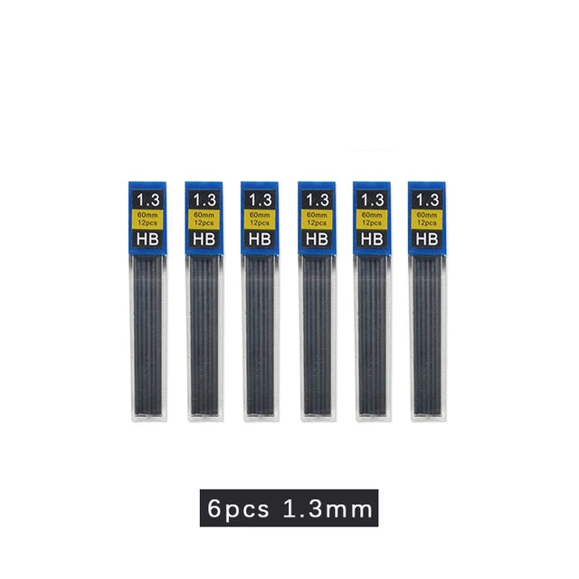 Portaminas Completamente Metálico de 0.3/0.5/0.7/0.9/1.3/2.0/3.0 mm – Lápiz de Dibujo Técnico Automático con Minas para Dibujo, Boceto, Pintura, Suministros de Oficina y Escolares