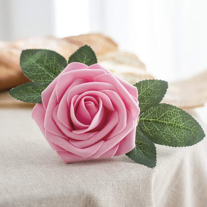 Rosas artificiales de espuma, de 10 a 100 unidades – Rosas sintéticas realistas para ramos de boda, centros de mesa, decoraciones para fiestas, regalos para el Día de la Madre y San Valentín, arreglos florales de bricolaje