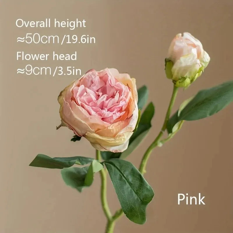 Bouquet de pivoines artificielles – Composition florale artificielle pour la décoration de la maison, du salon et de la table