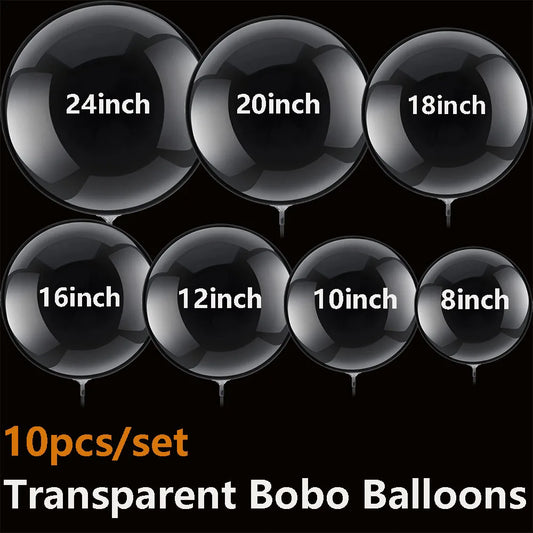 Globos de burbuja transparentes - Globos Bobo grandes transparentes para bodas, cumpleaños y decoraciones de fiesta
