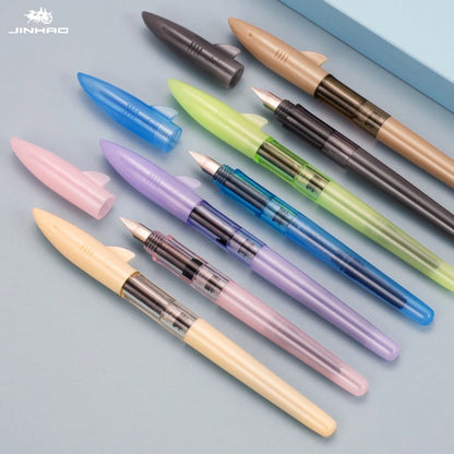 Stylo-plume Jinhao Shark – Stylo-plume à plume fine de 0,5 mm pour la calligraphie, l'écriture, le travail de bureau, les fournitures scolaires et la papeterie étudiante