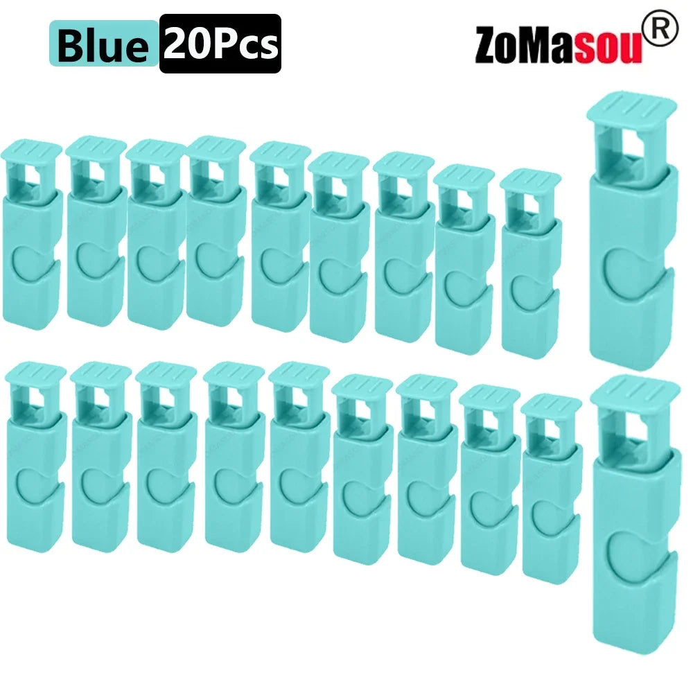 1/50PCS Reusable Food Sealing Clips – Spring Clamp Bag Clips for Bread, Snacks & Wrap Bags, Fresh-Keeping Kitchen Storage Organizer