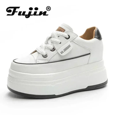 Women's Hidden Wedge Sneakers 9cm Platform Shoes Comfortable Chunky Casual Walking Shoes
