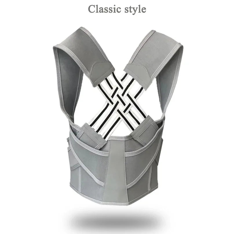 Ceinture correctrice de posture réglable – Soutien d'épaule respirant pour femmes, étudiants et enfants, soutien d'alignement du dos