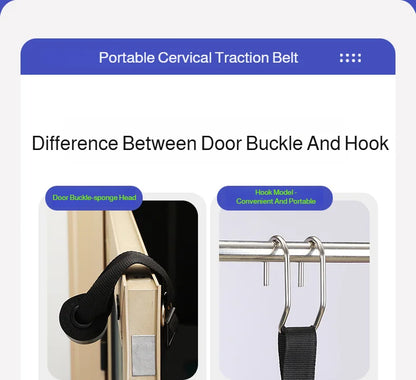 Cinturón de tracción lumbar – Cinturón de apoyo para estiramiento espinal doméstico para relajación de cintura, estiramiento de espalda y ejercicio de descompresión en barra horizontal