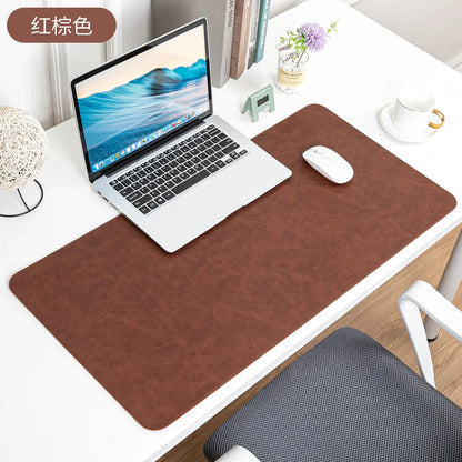 Waterproof PU Leather Desk Mat - Large Non-Slip Mouse Pad & Keyboard Desk Protector for Laptop, Office & Gaming