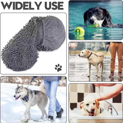 Quick-Dry Pet Bath Towel – Soft Super-Absorbent Dog Bath Robe & Cat Towel, Convenient Washcloth for Pet Cleaning, Bathing & Grooming