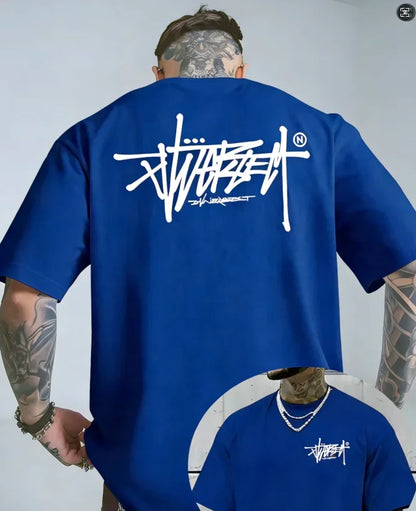 Men's 100% Cotton T-Shirt – Premium Short Sleeve Casual Tee for Outdoor, Sports & Summer Streetwear