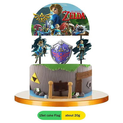 The Legend of Zelda Party Decorations Set – Disposable Tableware Birthday Party Supplies for Kids, Boys, Baby Shower & Gift Toys