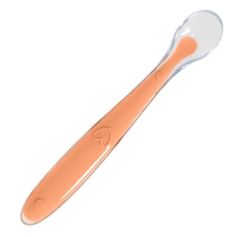Soft Silicone Baby Feeding Spoon – Gentle Training Spoon for Infants, Toddlers & Baby-Led Weaning