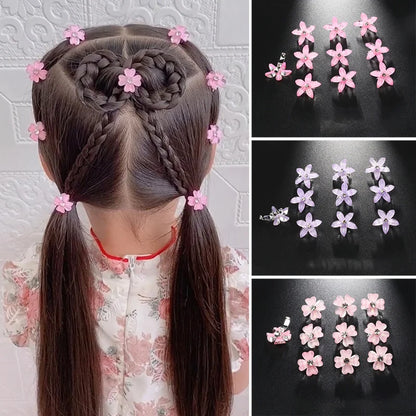 Juego de 10 pinzas para el pelo de princesa con flores para niñas – Lindas horquillas y accesorios para el pelo florales para niños