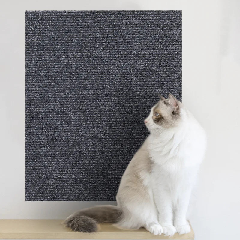 Tapis auto-adhésif à griffer pour chats – Protection de tapis DIY prédécoupable pour murs, coins et meubles