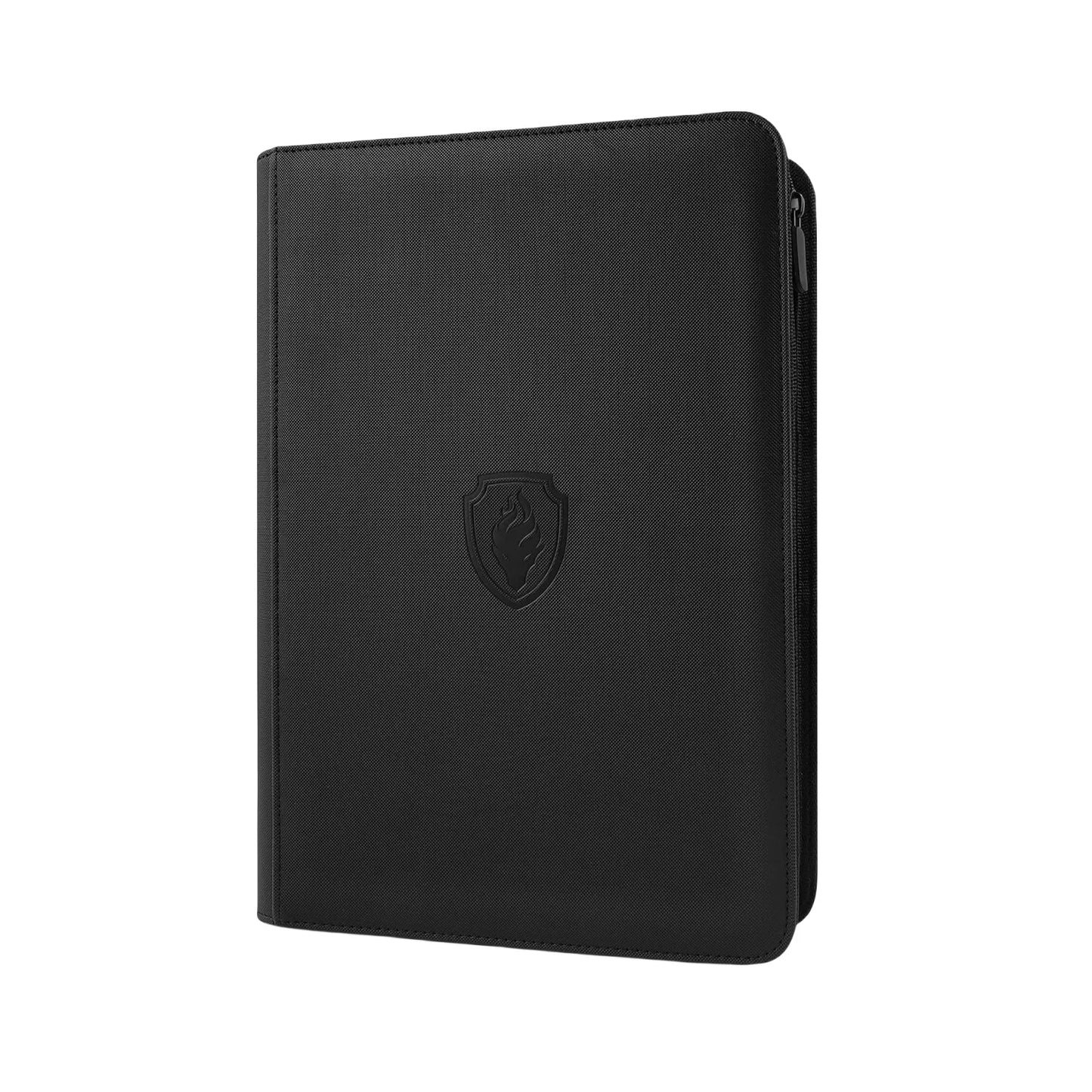 9 Pocket Zipper Trading Card Binder | 360 Card Holder Album with Premium PU Cover & Side-Loading Sleeves