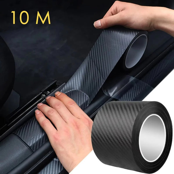 1–5M Nano Carbon Fiber Protective Tape – Waterproof Self-Adhesive Car Door, Mirror, Bumper & Edge Protection Film Strip