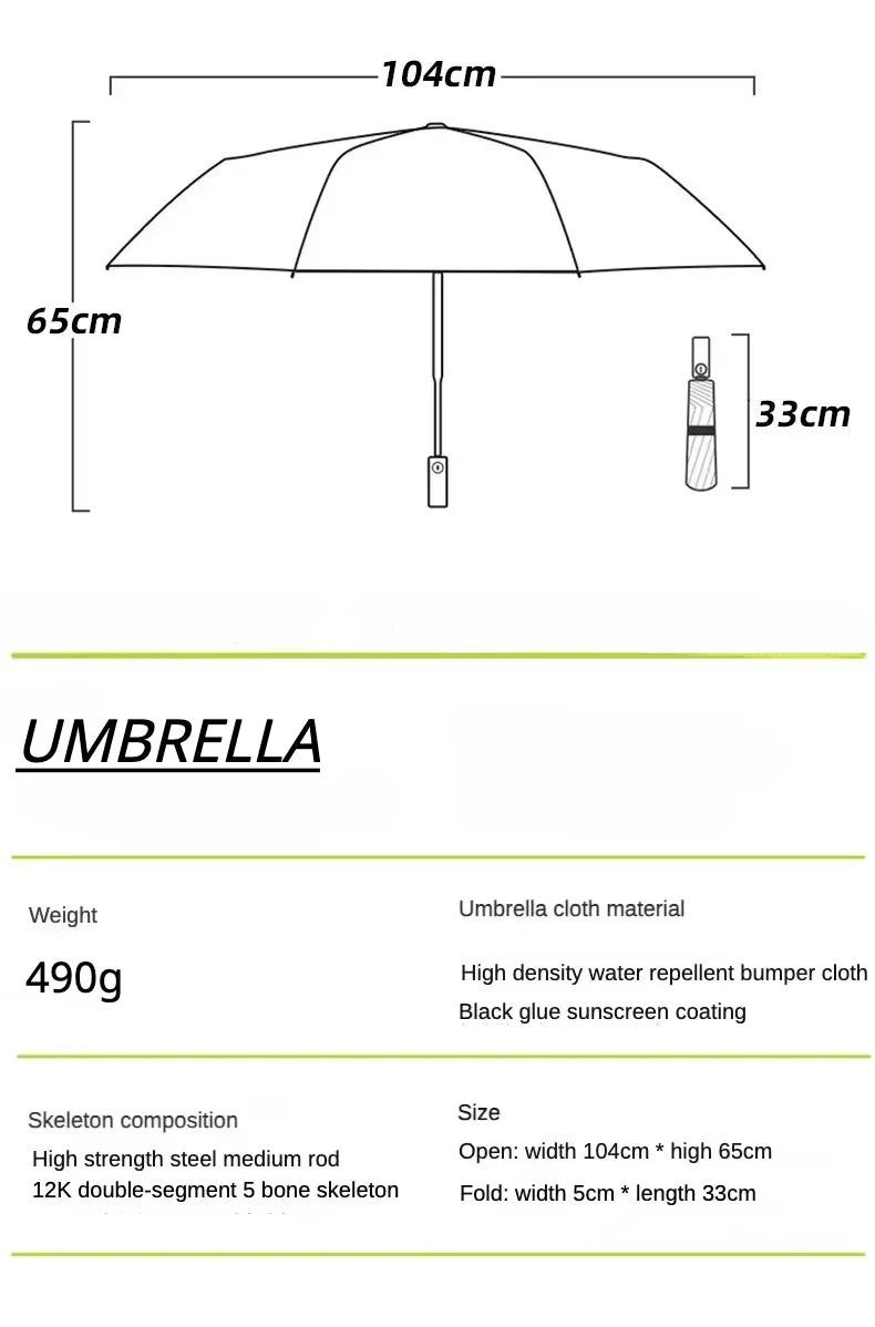 Paraguas Automático Cortavientos de 72 Huesos – Paraguas Grande Plegable para Lluvia con Protección UV para Hombres y Mujeres, Paraguas Impermeable de Alta Resistencia para Exteriores