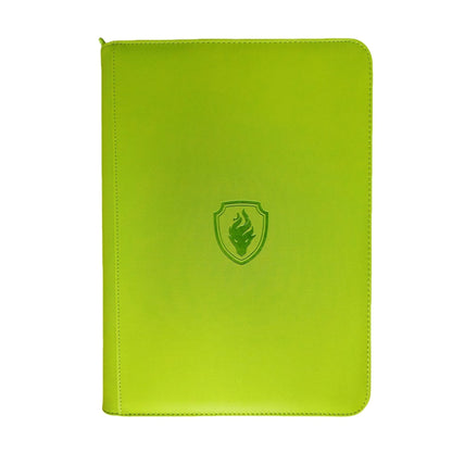 Carpeta con cremallera para cromos de 9 bolsillos | Álbum de cartas de carga lateral de 360 bolsillos con cubierta de cuero PU de primera calidad