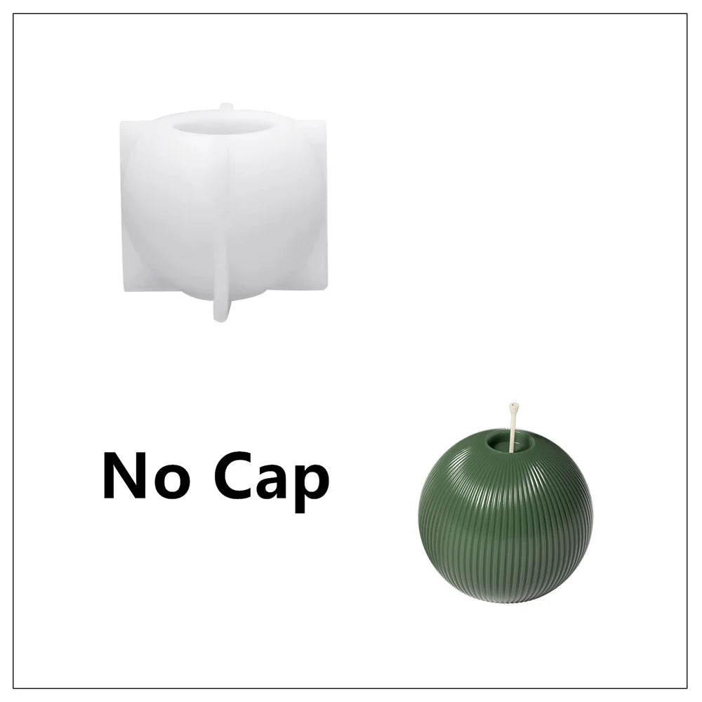 Christmas Bauble Candle Silicone Mold – DIY Scented Candle Making Mould for Xmas Gifts, Holiday Crafts & Home Decoration