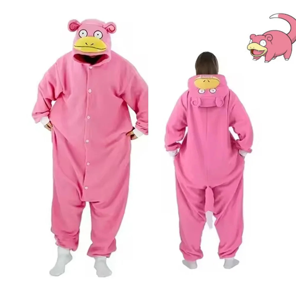 Pokémon Kigurumi Cosplay Onesie – Pikachu, Gengar Anime Jumpsuit for Men & Women (Halloween Party Outfit)