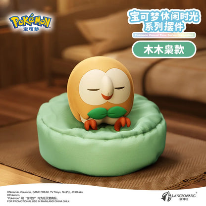 6 Styles Pokémon Pikachu Meowth Rowlet Charmander Gonbe Sleep Starry Dream Series Action Figure – Cartoon Toy Gift Model