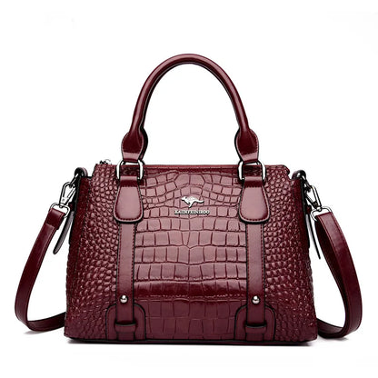 Luxury Soft Leather Women's Shoulder Crossbody Bag Large Capacity Designer Style Handbag