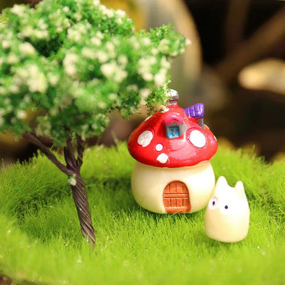 Adornos de hongos para jardín de hadas – Estatuillas de hongos en miniatura en 4 tamaños para macetas, escenas de casas de muñecas, decoración de jardín y manualidades