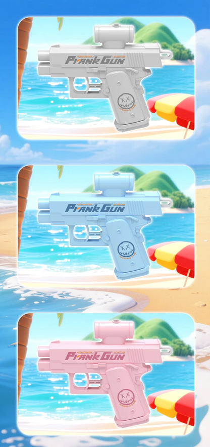 Pistolet à eau double face – Jouet de farce d'été amusant, mini pistolet à eau tactique pour enfants et adultes, batailles aquatiques à la piscine et à la plage