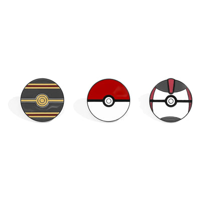 14PCS Pokémon Poké Ball Enamel Brooch Set – Minimalist Cartoon Metal Pins for Backpack & Clothing Accessories