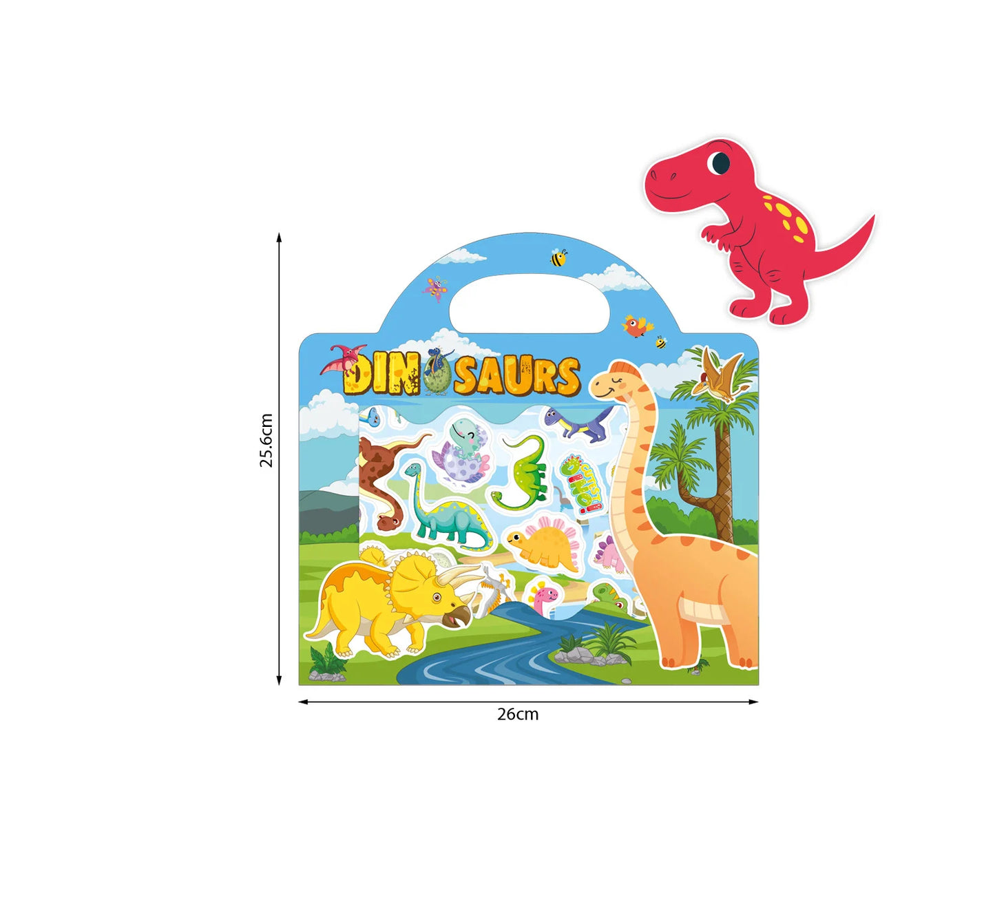 Kids Reusable Scene Sticker Book – DIY Cartoon Animal Puzzle Sticker Game, Early Learning Cognition Toy, Creative Educational Activity Gift for Children