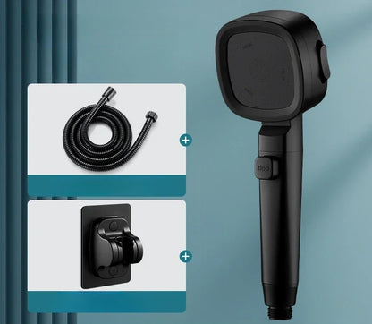 Pommeau de douche haute pression – Pulvérisateur de douche à main 3 modes à économie d'eau, fonction d'arrêt à une touche, accessoire de douche de salle de bain réglable pour la maison