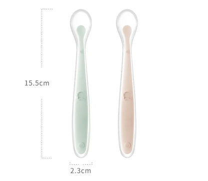 Soft Silicone Baby Feeding Spoon – Gentle Training Spoon for Infants, Toddlers & Baby-Led Weaning