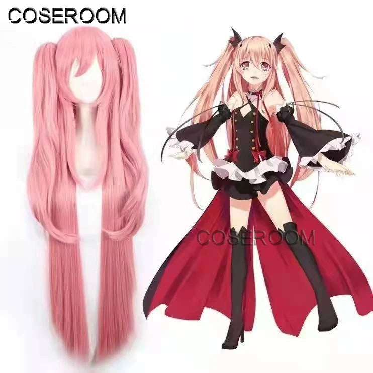 Krul Tepes Cosplay Costume – Seraph of the End Anime Vampire Witch Dress with Wig (Halloween Outfit)
