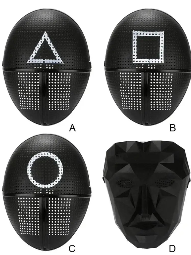 Korean TV Series Inspired Cosplay Mask – Halloween Game Theme Party Prop Accessory for Christmas Gift, Pretend Play & Roleplay Events