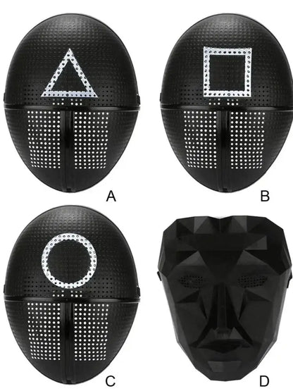 Korean TV Series Inspired Cosplay Mask – Halloween Game Theme Party Prop Accessory for Christmas Gift, Pretend Play & Roleplay Events