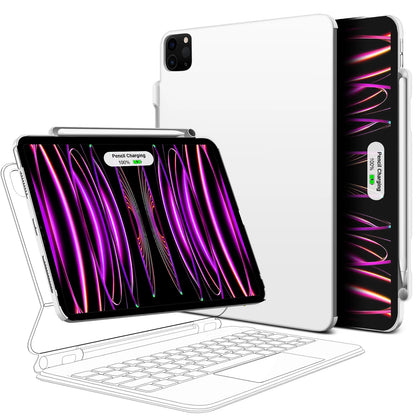 Funda magnética para iPad GOOJODOQ con soporte para lápiz – Compatible con Magic Keyboard para iPad Pro 11/13 M4 (2024), iPad Air 6 y Air 4/5