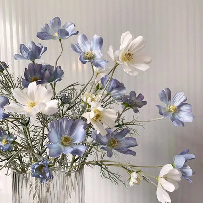 1 Gerbe de 60cm de Fleurs Artificielles Camomille Marguerite – Fausse Fleur en Soie Blanche pour Décoration de Mariage, Décoration de Table, Arrangements de Fête & Bouquets DIY