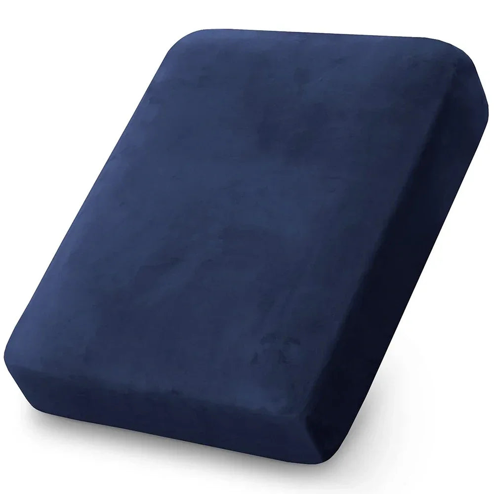Velvet Sofa Cushion Cover – Plush Stretch Couch Slipcover Furniture Protector for Living Room