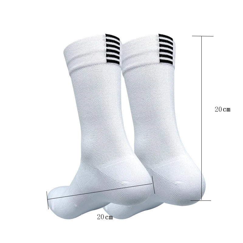 Professional Cycling Socks – Quick-Dry Long Tube Sports Socks for Men & Women