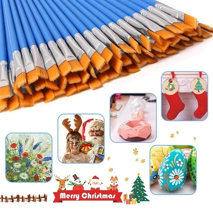 Set de 20 pinceles – Pinceles de artista multiusos para pintura acrílica, acuarela, óleo, manualidades y proyectos de arte DIY