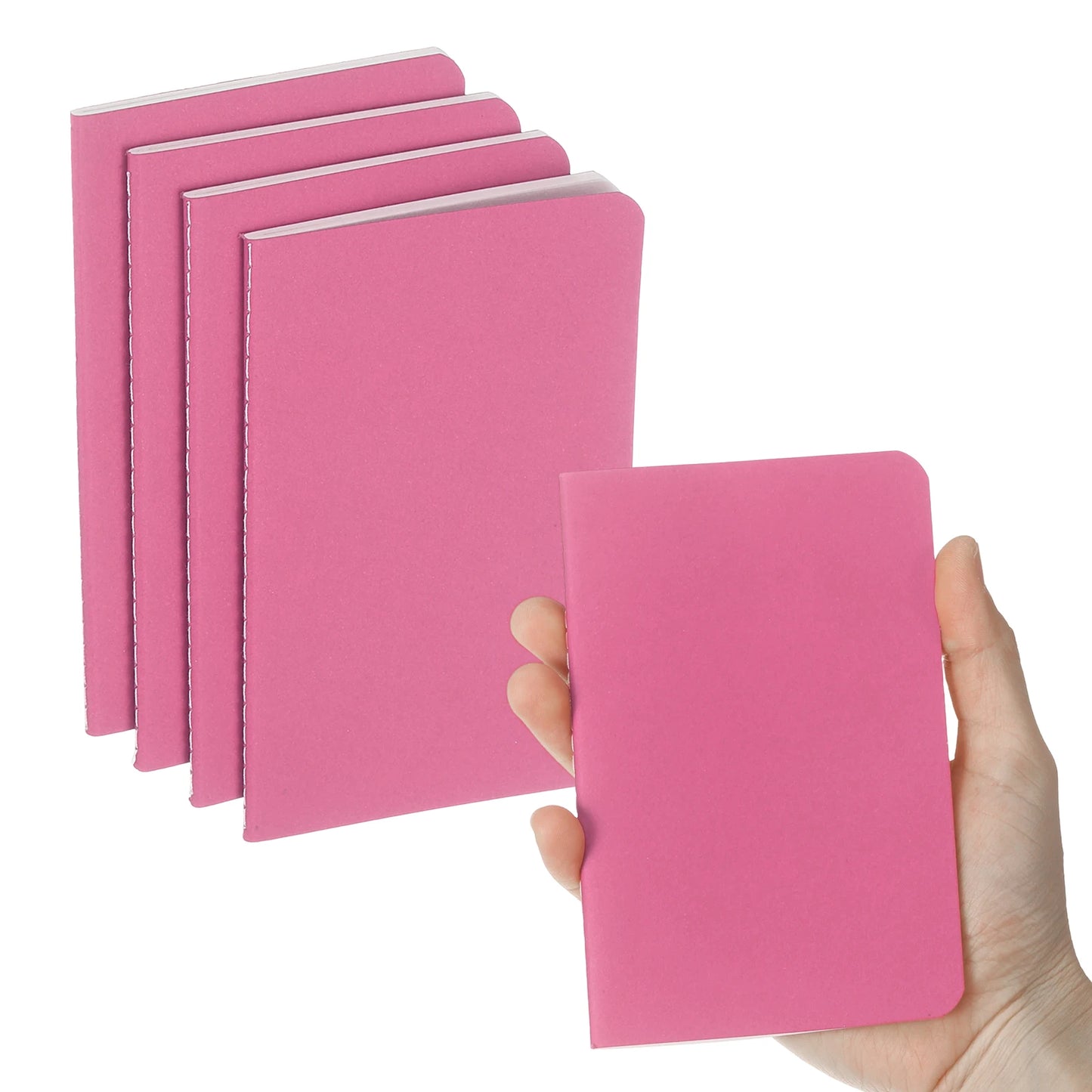 4/6 uds. Cuadernos A6 Kraft de Bolsillo – Mini Diarios Rayados para la Escuela y la Oficina