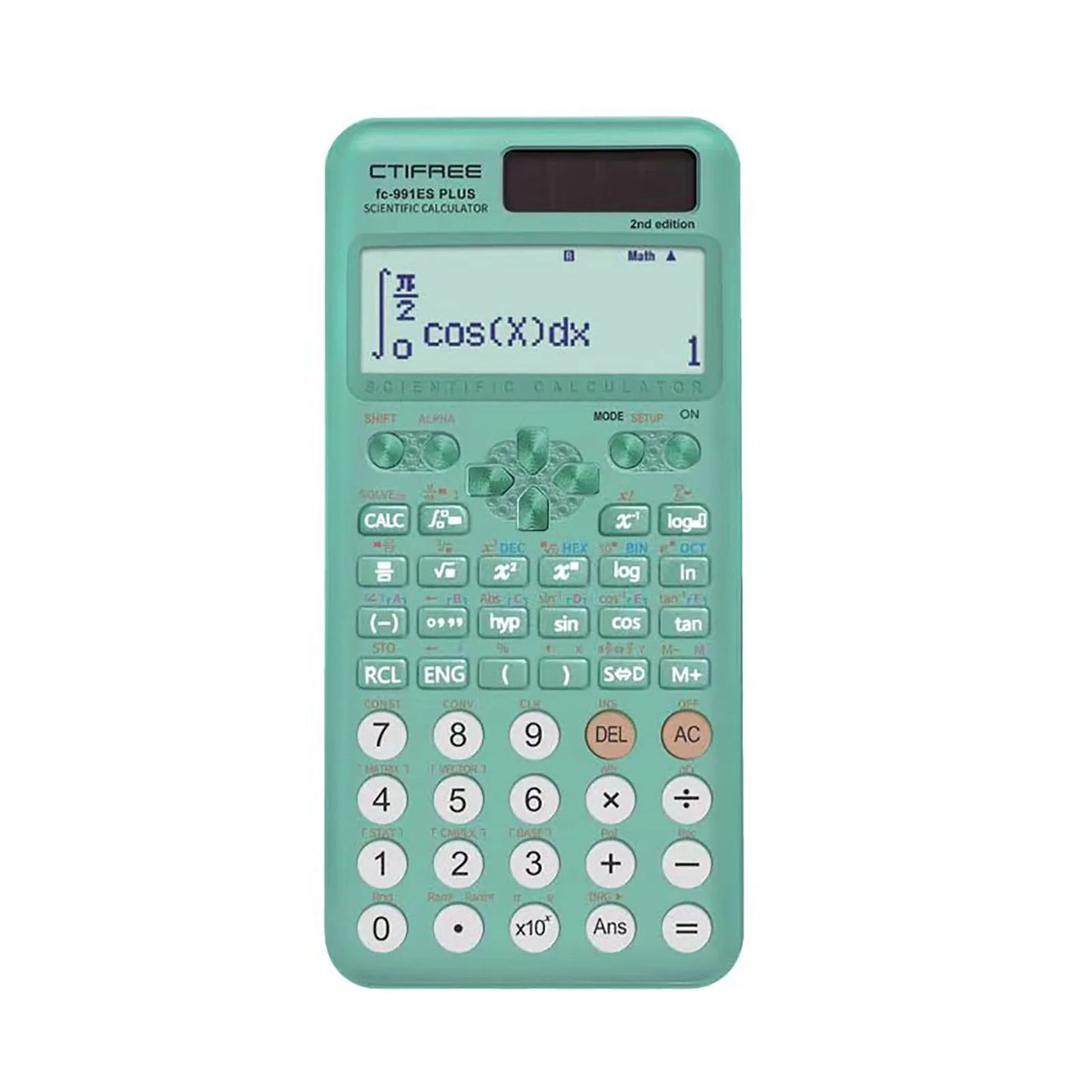 FC-991ES PLUS Scientific Calculator – 417-Function Math Calculator with 10+2 Digit Display, Dual Power for Students & School