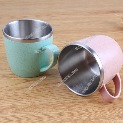 Pokémon Stainless Steel Mug – Pikachu, Snorlax & Eevee Cartoon Drink Cup