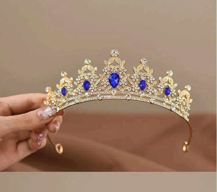 Princess Crystal Tiara Crown for Girls – Elegant Birthday, Dance & Party Hair Accessory