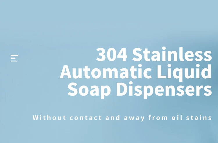 270ml Automatic Touchless Soap Dispenser – Smart Infrared Sensor Liquid Soap Dispenser with 304 Stainless Steel for Kitchen & Bathroom