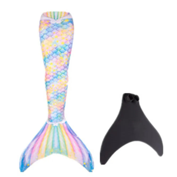 Mermaid Tail Swimsuit Costume – Mermaid Cosplay Fantasy Swimwear for Girls, Kids & Adults, Birthday Gift with Optional Monofin