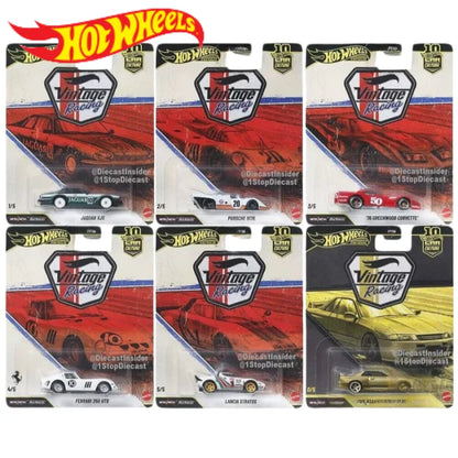 Hot Wheels Premium Vintage Racing Jaguar XJS – 1:64 Scale Die-Cast Alloy Car, Classic Racing Collectible Model & Gift