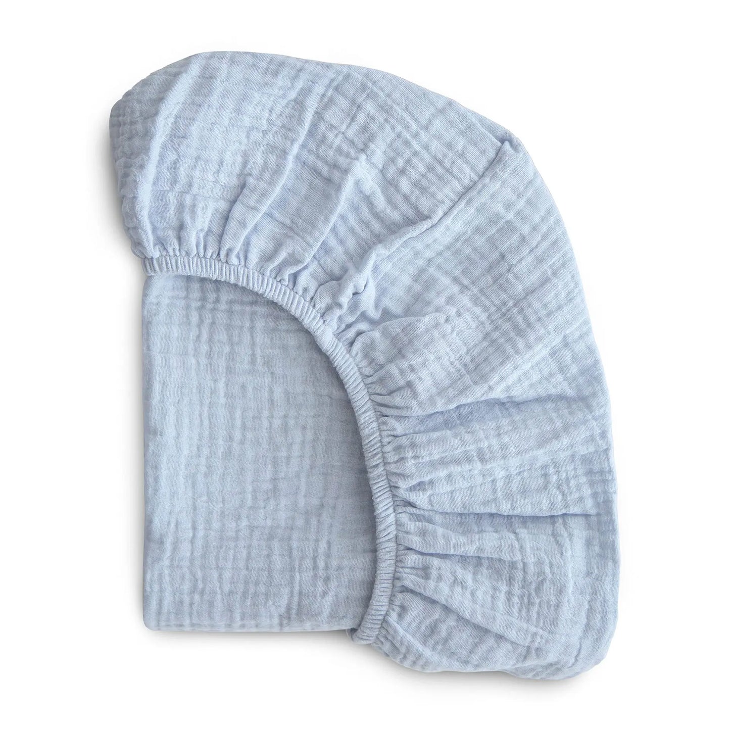 Sábana de cuna de algodón muselina suave y transpirable para bebé – Sábana ajustable universal para cunas de recién nacidos, moisés y camas infantiles